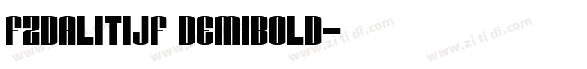 FZDaLiTiJF DemiBold字体转换